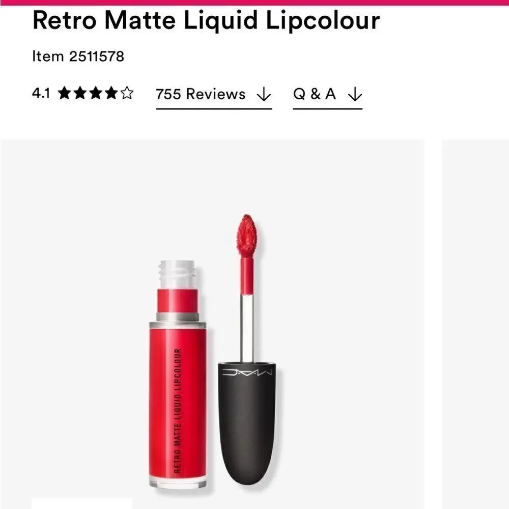 MAC Retro Matte Liquid Lipcolour new full size color fashion legacy Ipsy bag